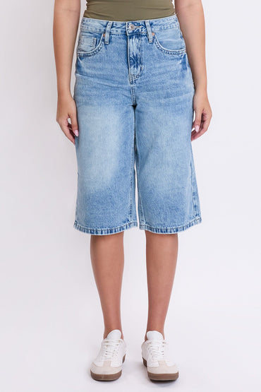 YMI JEANS: Wide Leg Jorts - Relaxed Fit