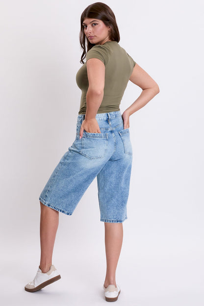 YMI JEANS: Wide Leg Jorts - Relaxed Fit