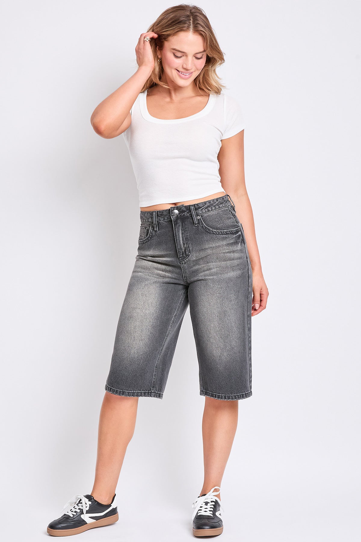 YMI JEANS: Wide Leg Jorts - Relaxed Fit
