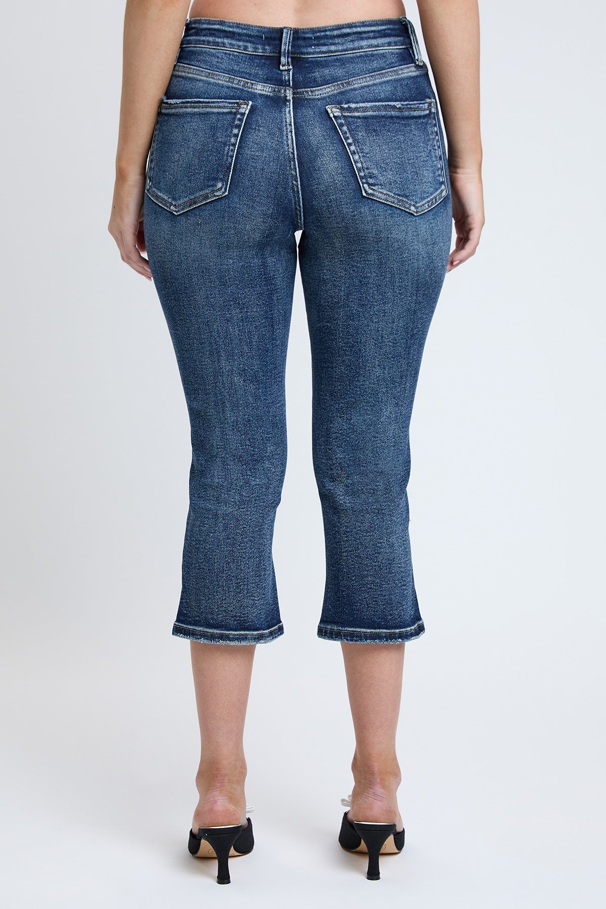 Women's Luxe High Rise Capri with Side Slit YMI JEANS