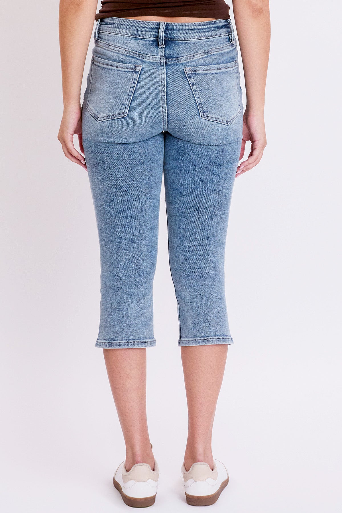 Women's Luxe High Rise Capri with Side Slit YMI JEANS