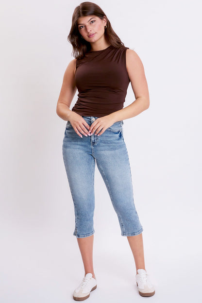 YMI Jeans: Luxe High-Rise Capri Pants