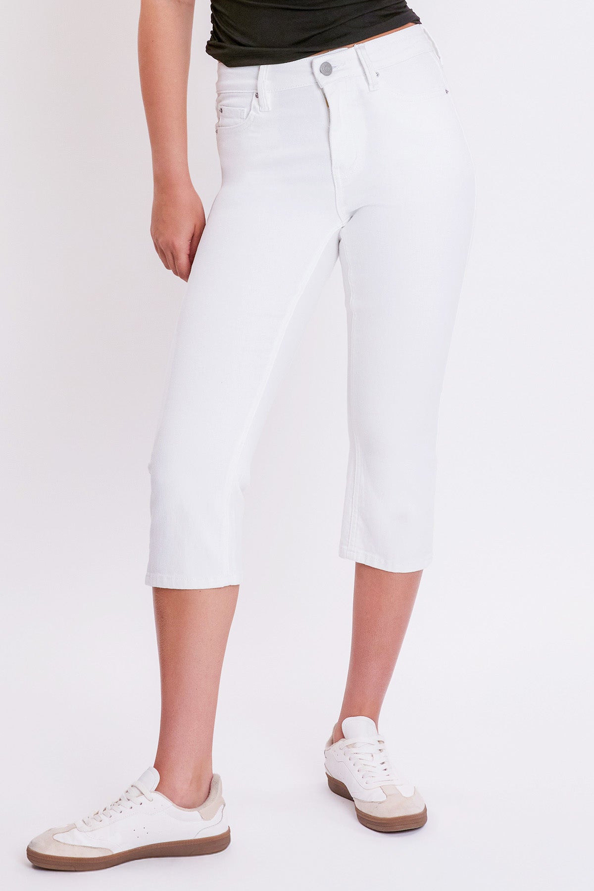 Women's Luxe High Rise Capri with Side Slit YMI JEANS