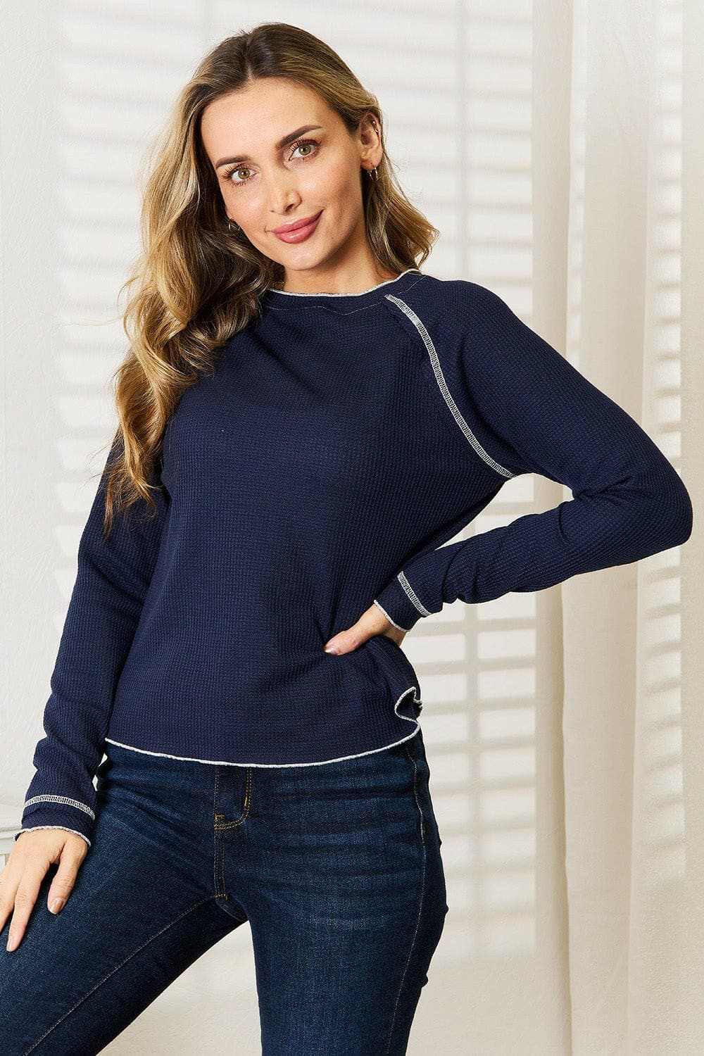 Casual chic raglan top - longline fit - Love Salve 