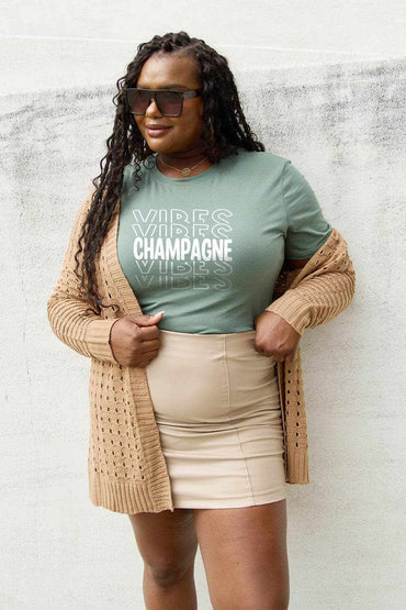Champagne vibes tee - soft cotton - Love Salve 