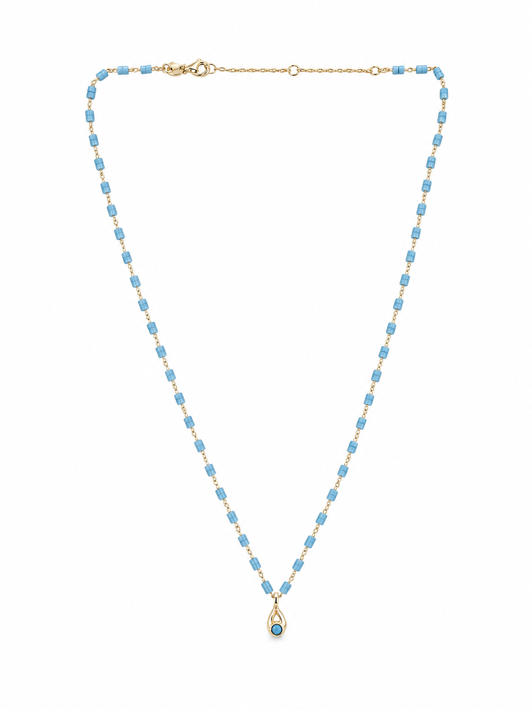 Turquoise Teardrop Necklace