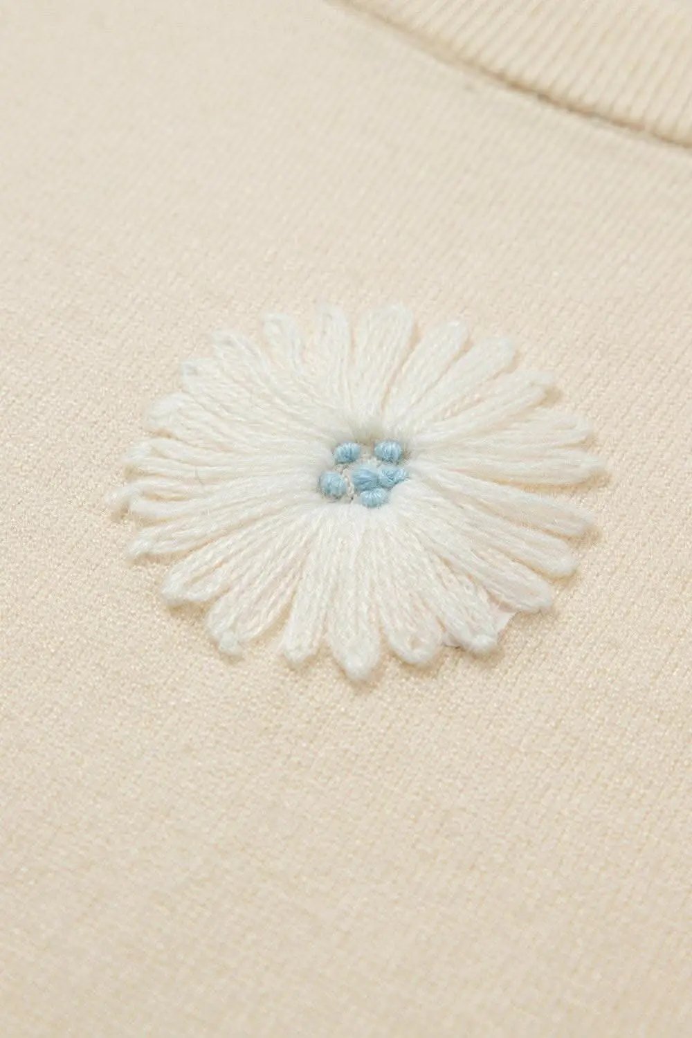 Chic Daisy Knit Top - Soft Fabric - Love Salve 