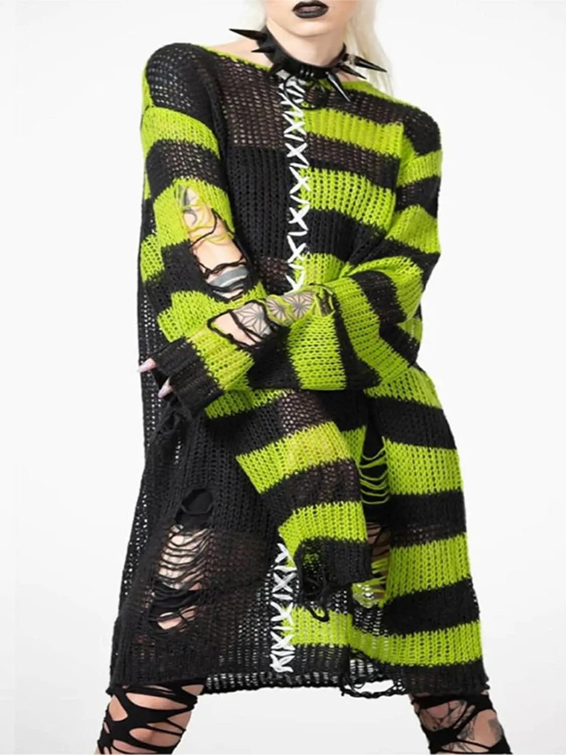 Chic Distressed Sweater Tunic - Love Salve 