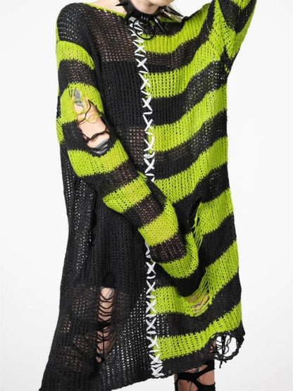 Chic Distressed Sweater Tunic - Love Salve 