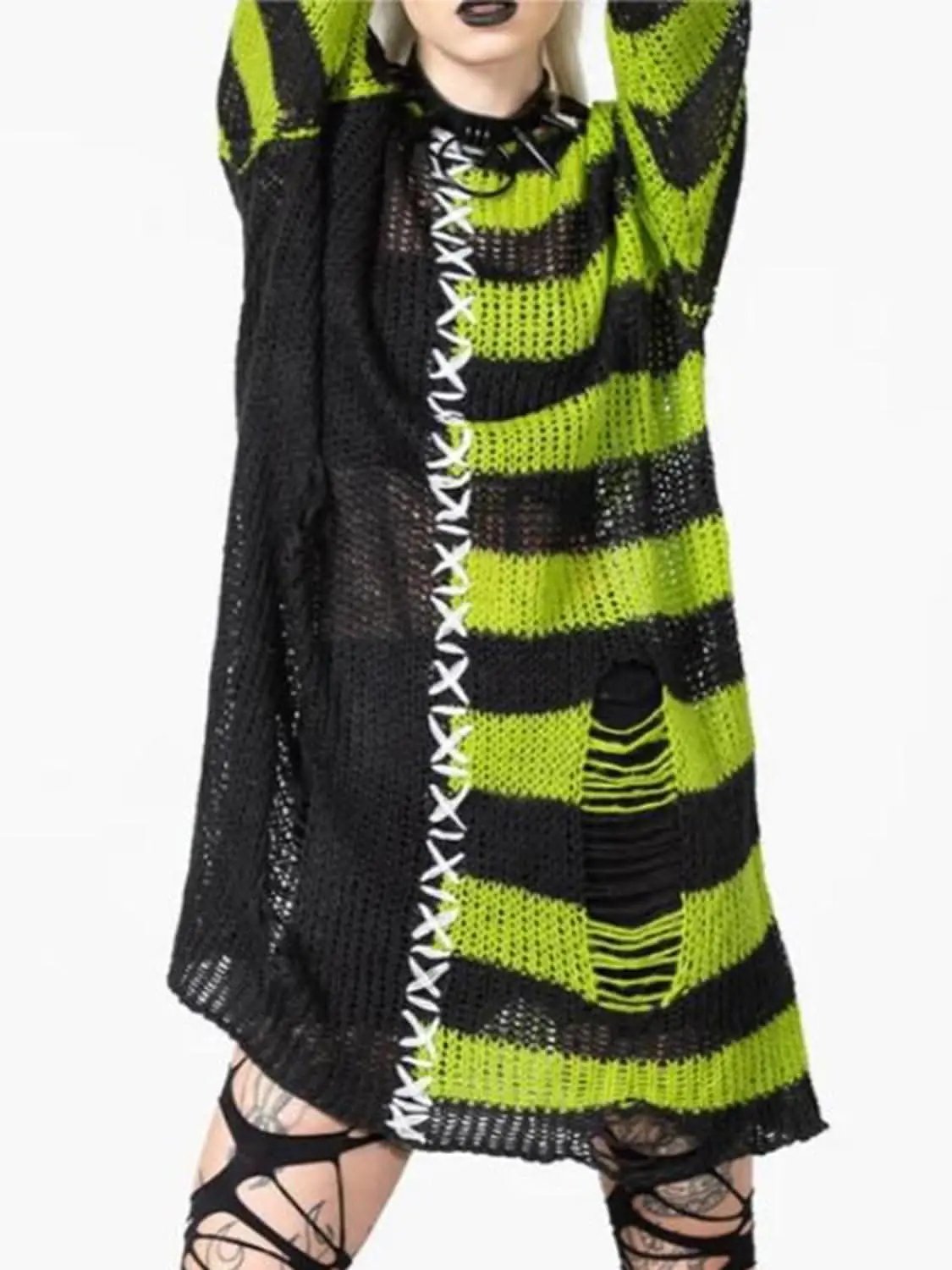 Chic Distressed Sweater Tunic - Love Salve 