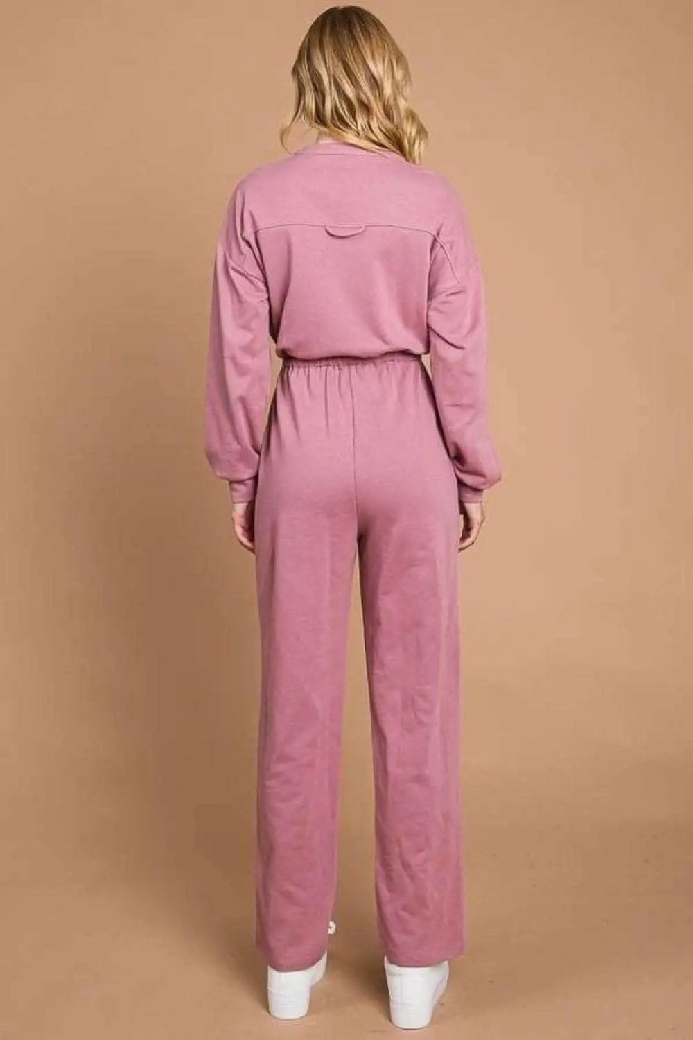 Chic Elevate Button-Up Jumpsuit with Cinched Waist - Love Salve 