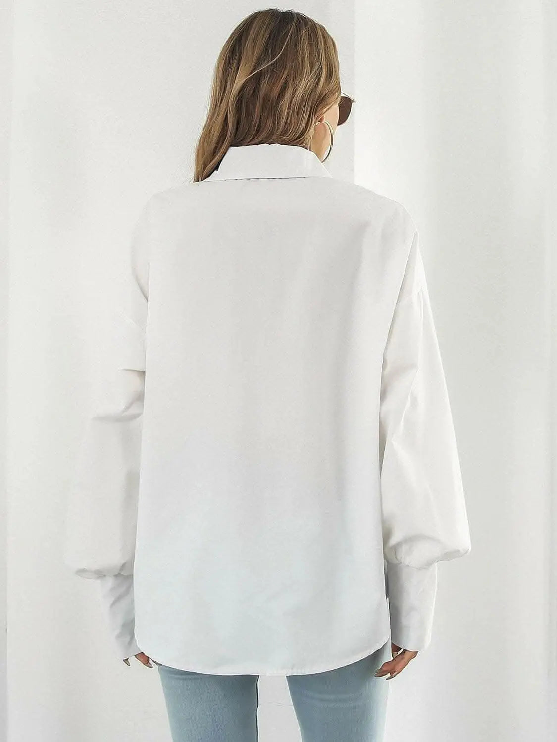 Chic Lantern Sleeve Shirt - Love Salve 