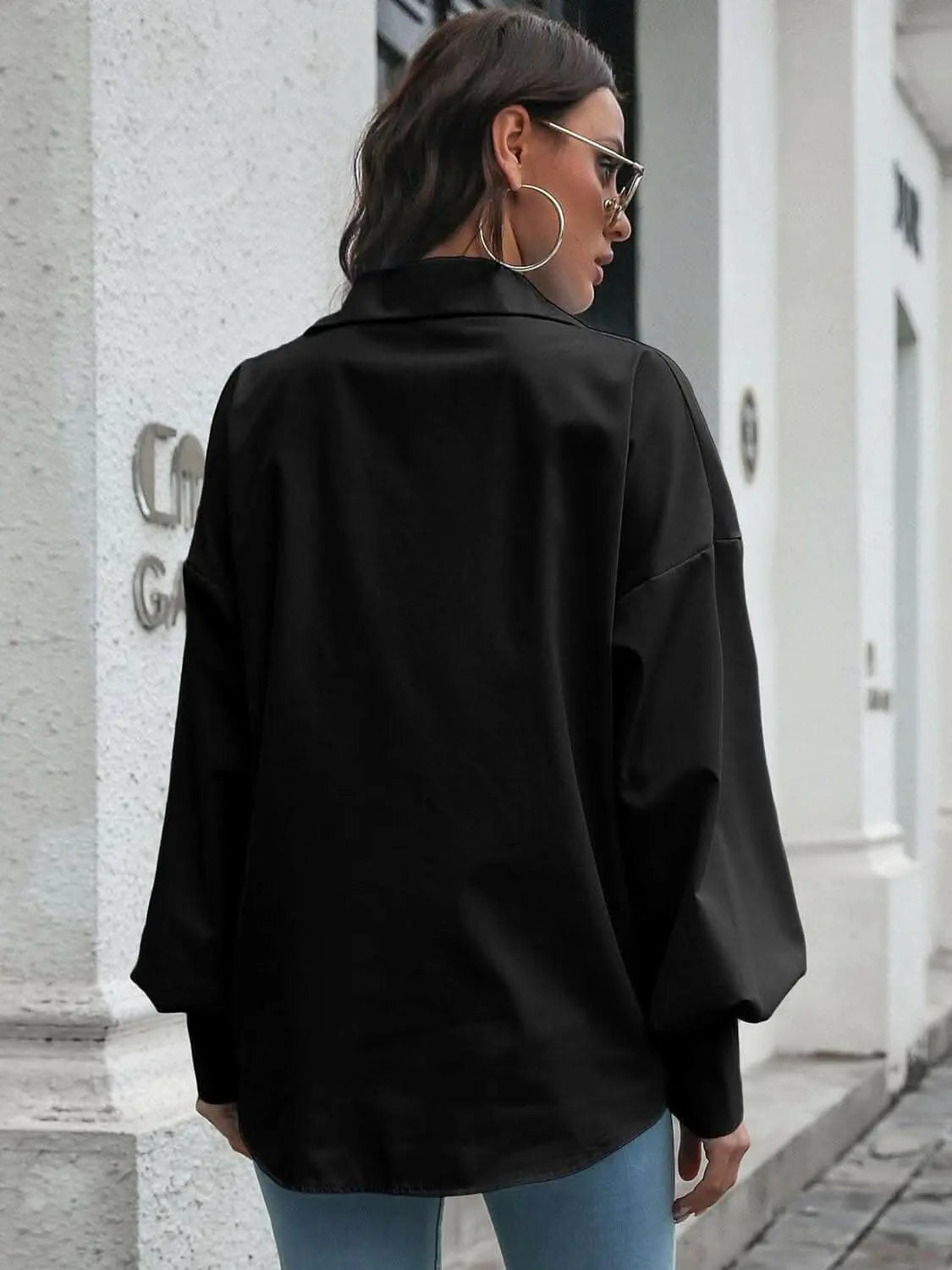 Chic Lantern Sleeve Shirt - Love Salve 