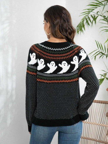 Chic Long-Sleeve Cardigan in Acrylic - Love Salve 