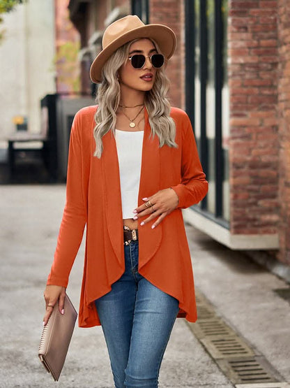 Chic Long Sleeve Cardigan - Opaque - Love Salve 