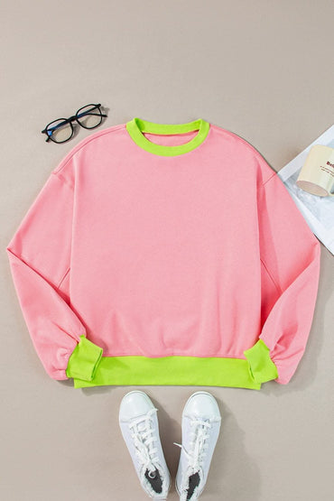 Chic Long Sleeve Crew Sweatshirt - Love Salve 