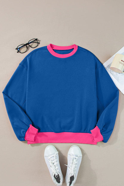 Chic Long Sleeve Crew Sweatshirt - Love Salve 