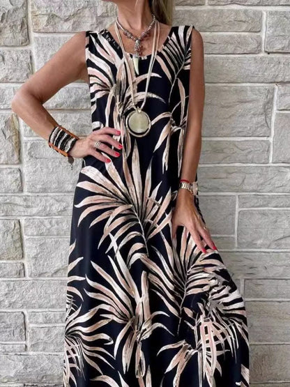 Chic Printed Tank Dress - Effortless Style S-2XL 
