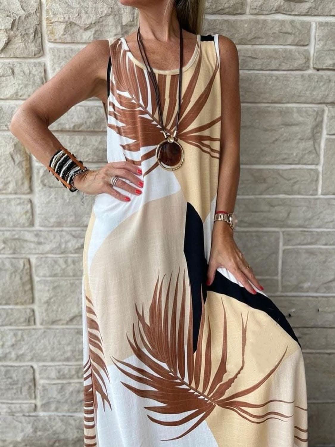 Chic Printed Tank Dress - Effortless Style S-2XL 