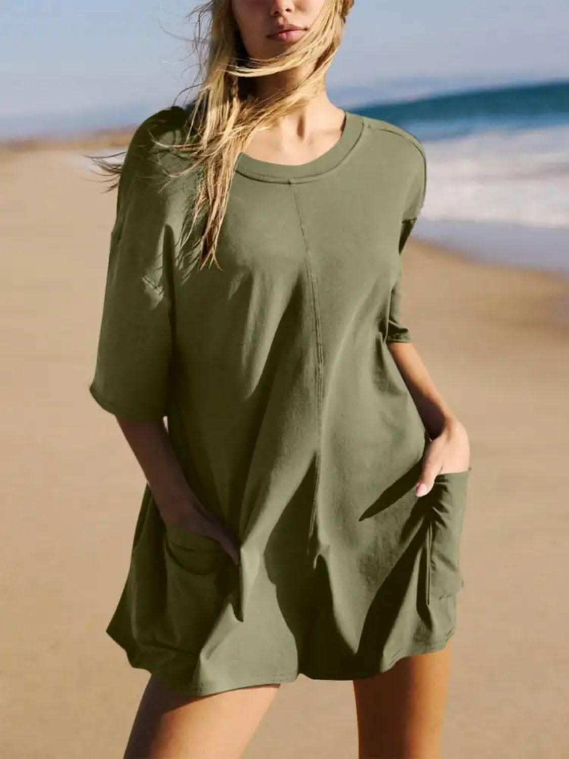 Chic backless romper with pockets - Love Salve 