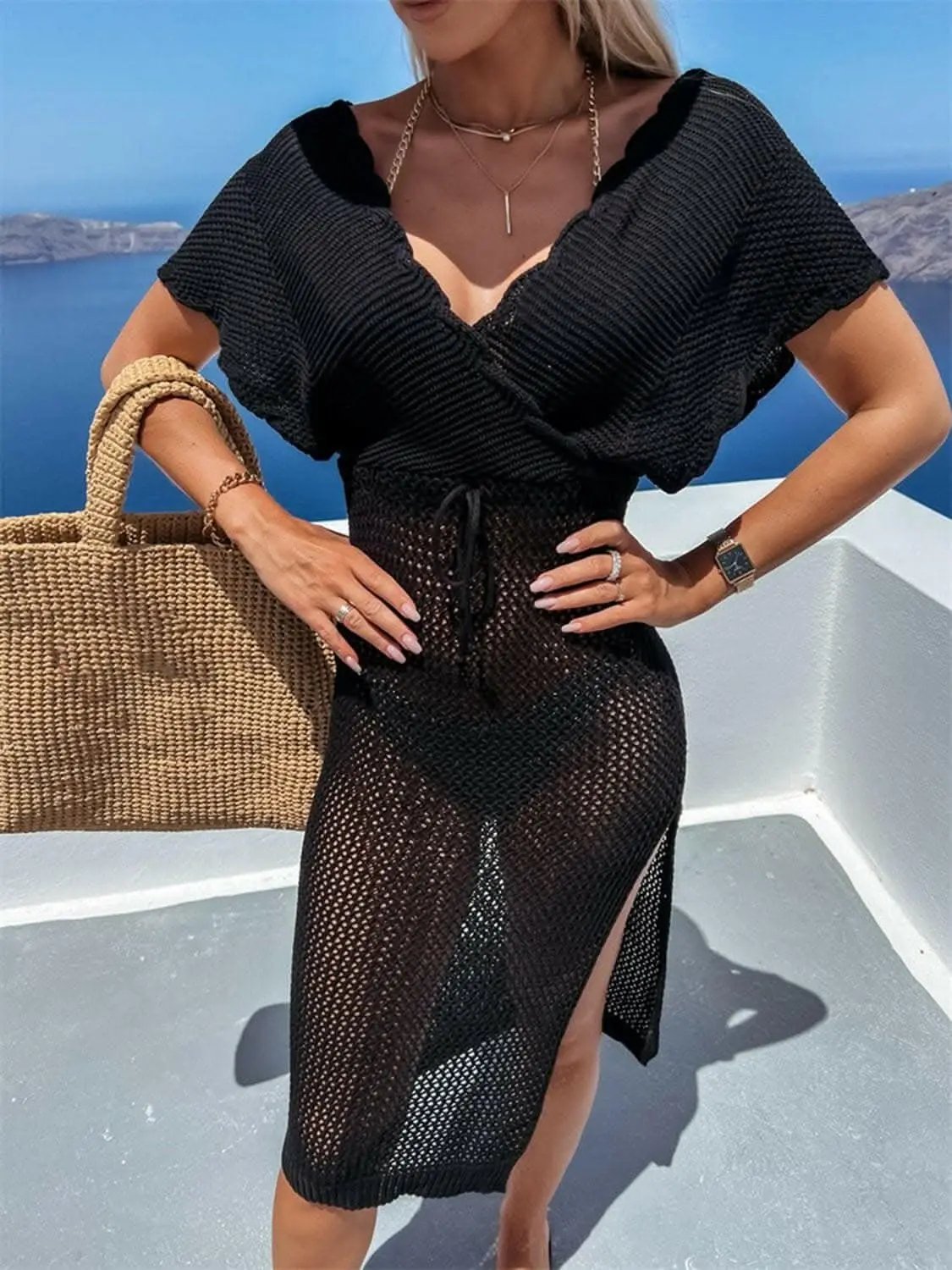 Chic batwing sleeve cover-up - Love Salve 