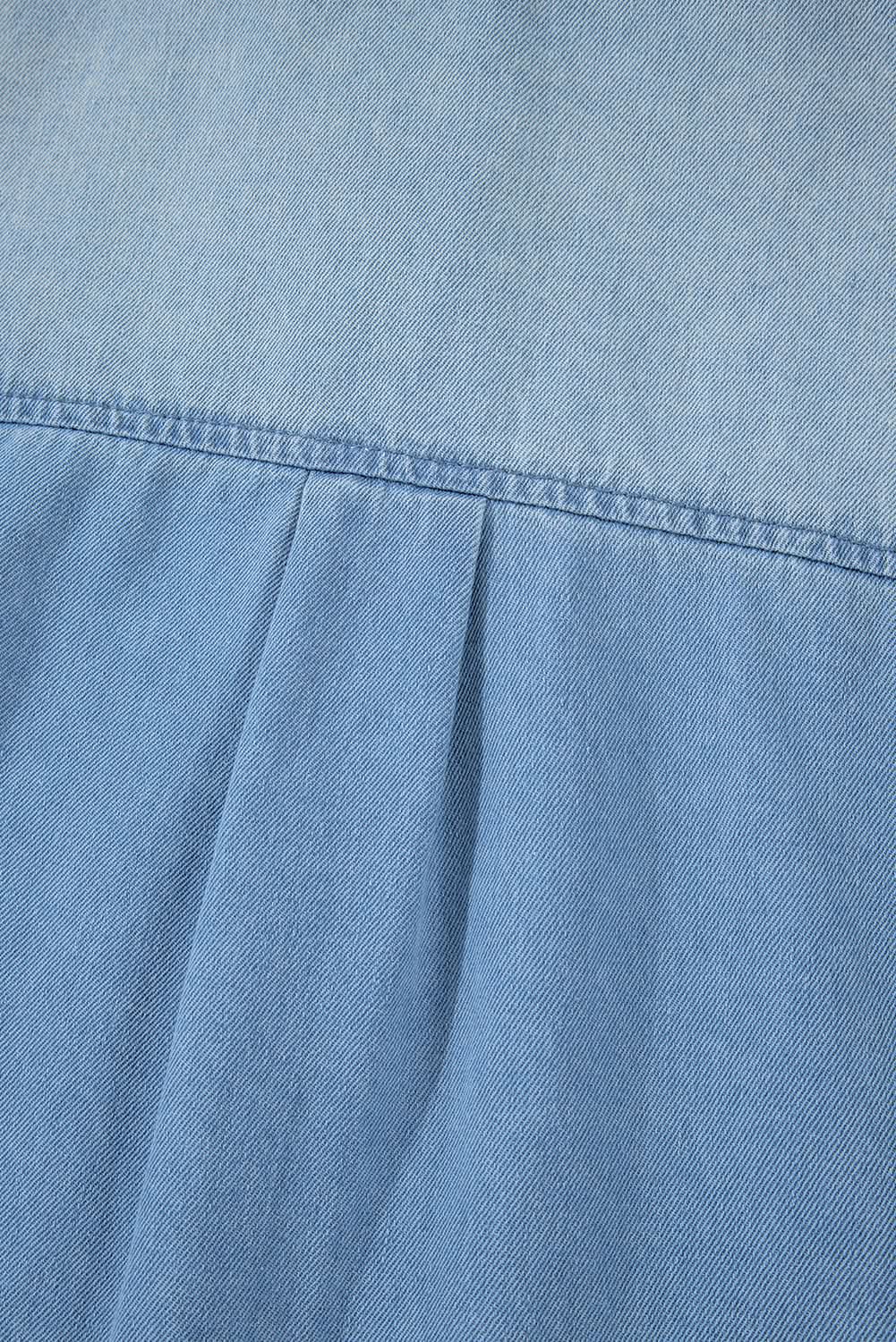 Chic beau denim shirt dress - Love Salve 