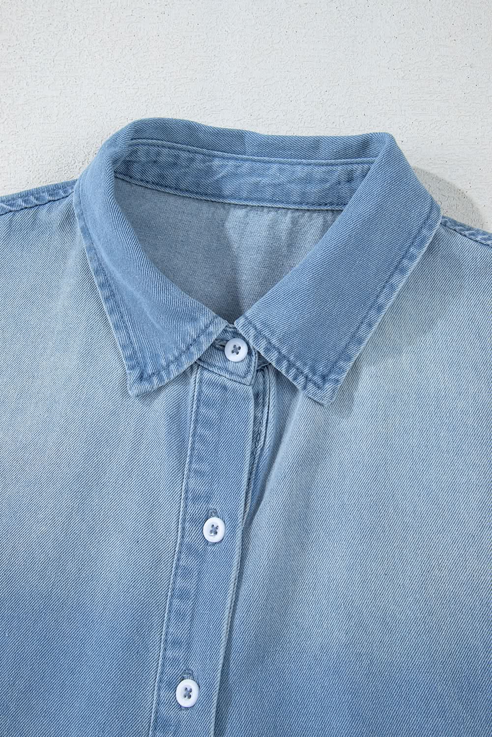 Chic beau denim shirt dress - Love Salve 