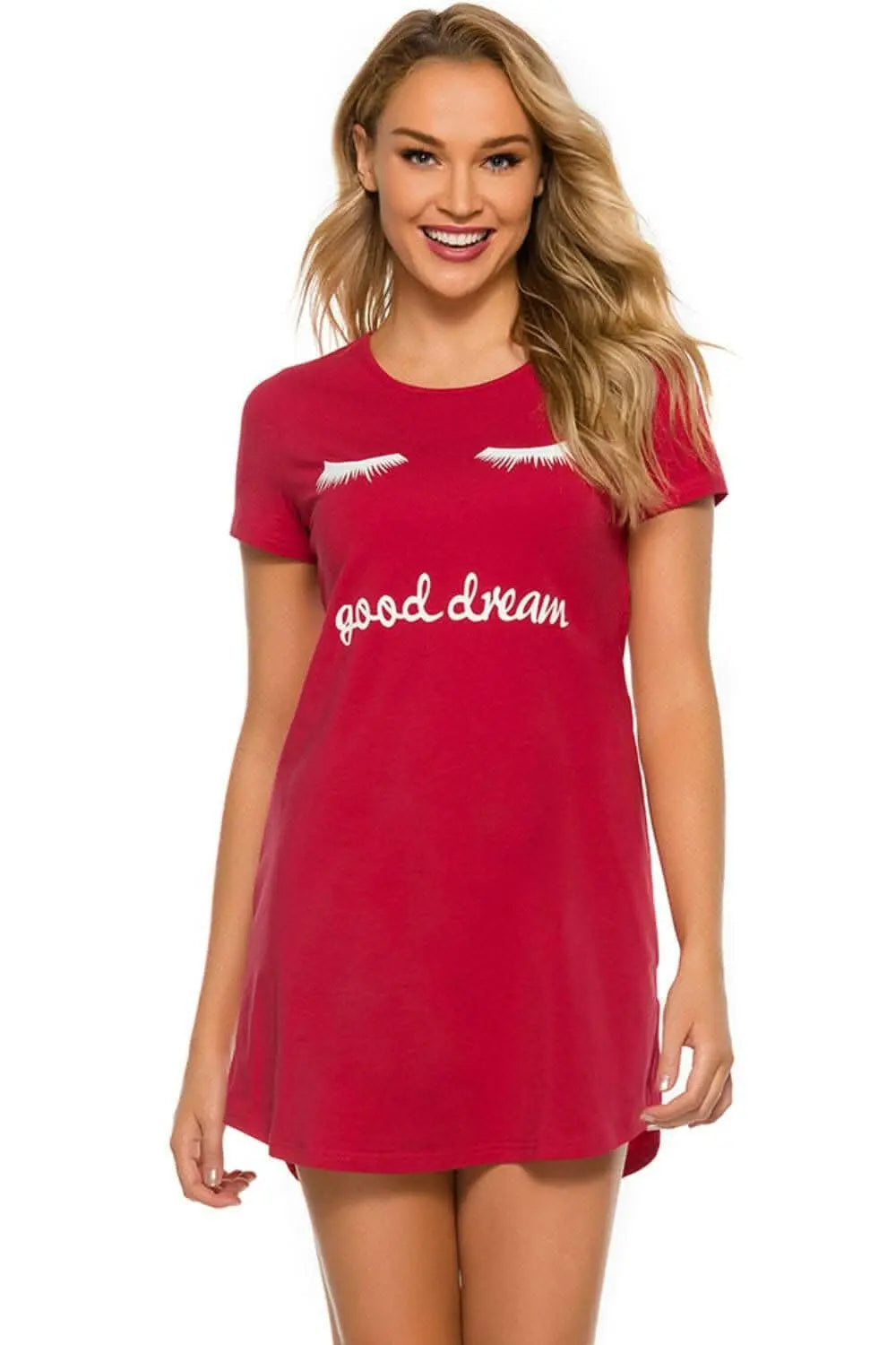 Chic cotton blend short sleeve dress - Love Salve 