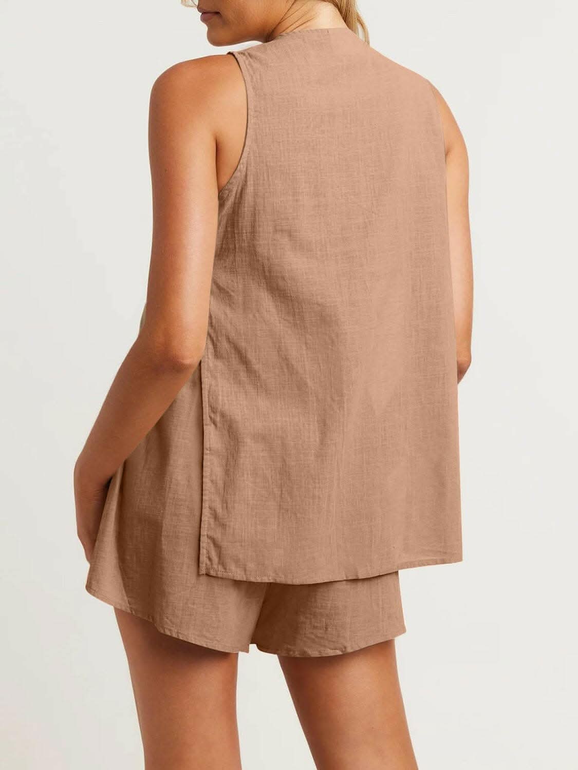 Chic cotton lounge set - cozy comfort 
