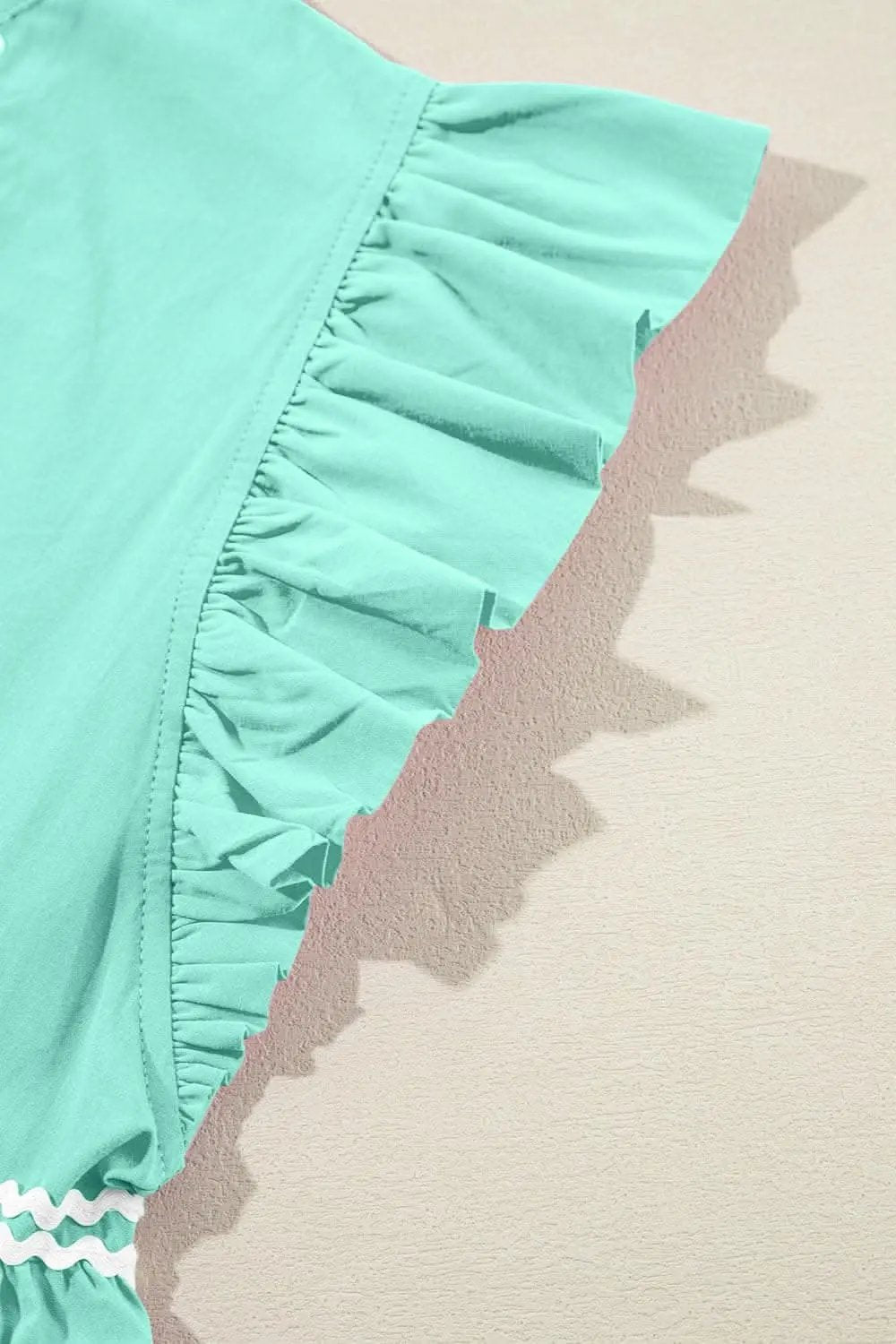 Chic cotton mini dress with ruffles - Love Salve 