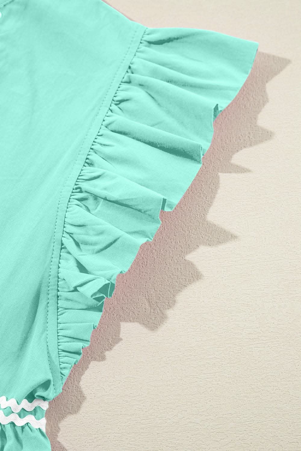 Chic cotton mini dress with ruffles - Love Salve 