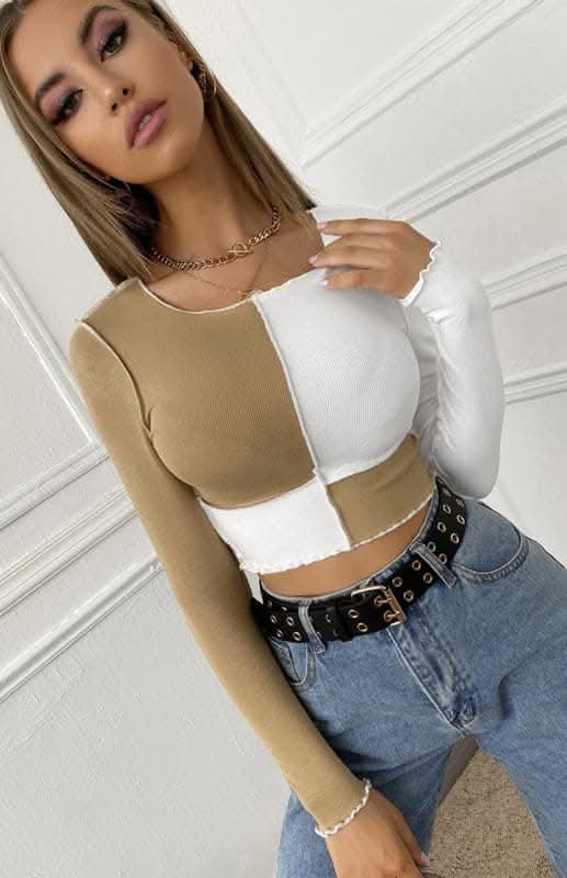 Chic cozy crew neck top 