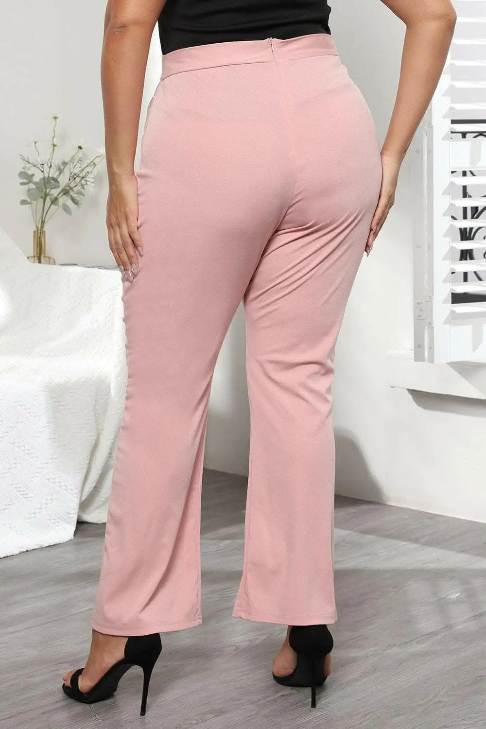Chic curvy trousers in solid colors - Love Salve 