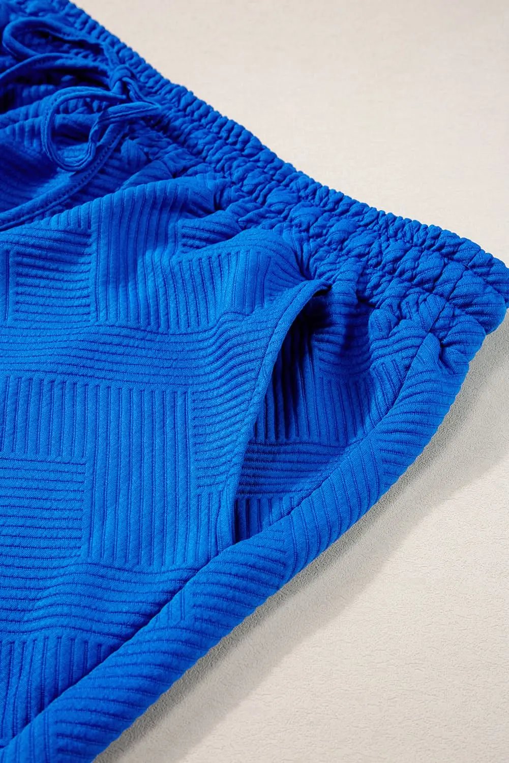 Chic dark blue plus size 2-piece set - Love Salve 