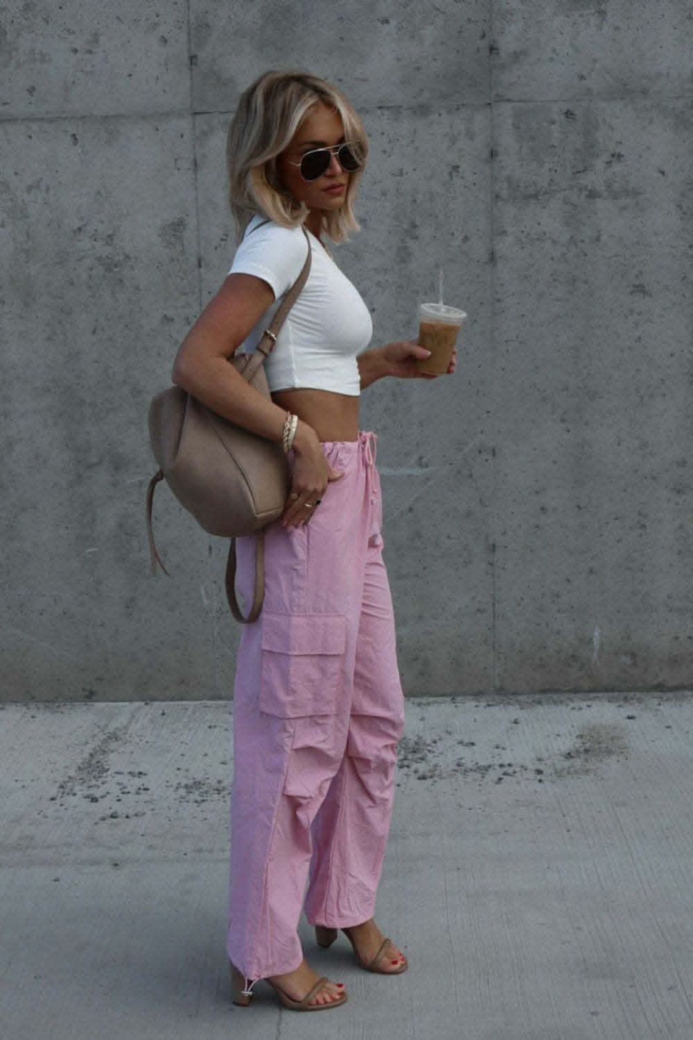 Chic drawstring pants with pockets 