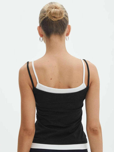 Chic faux layered cami top - Love Salve 