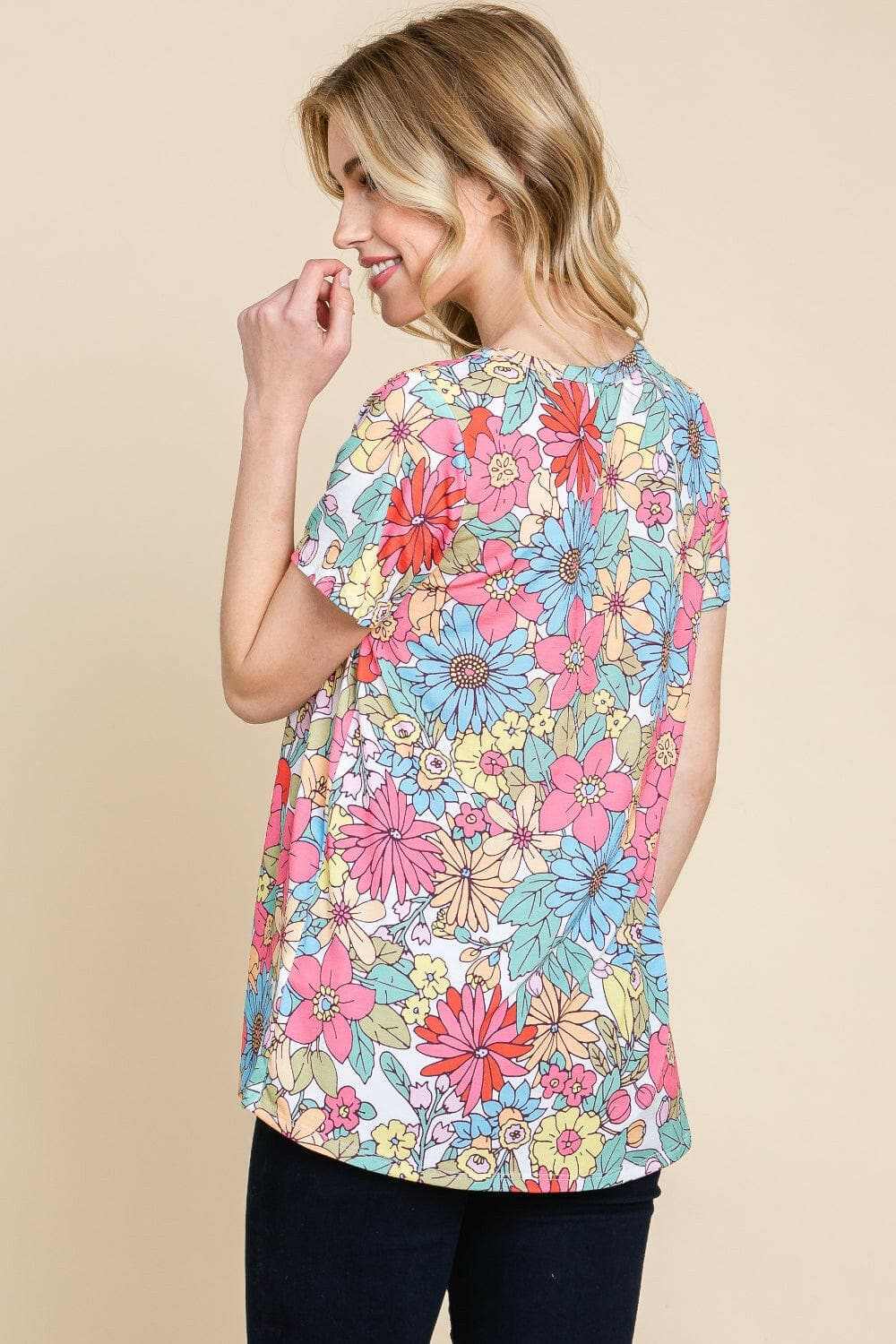 Chic floral tee by bombom - soft fabric - Love Salve 
