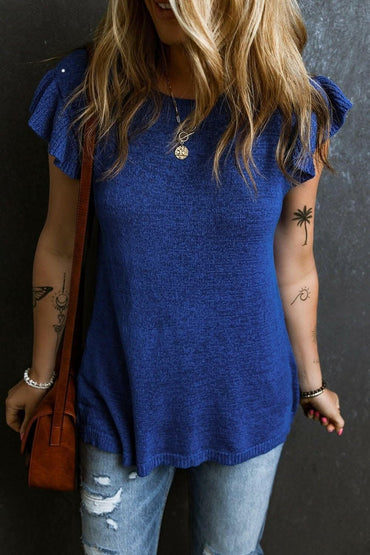 Chic frilled high neck blouse - Love Salve 