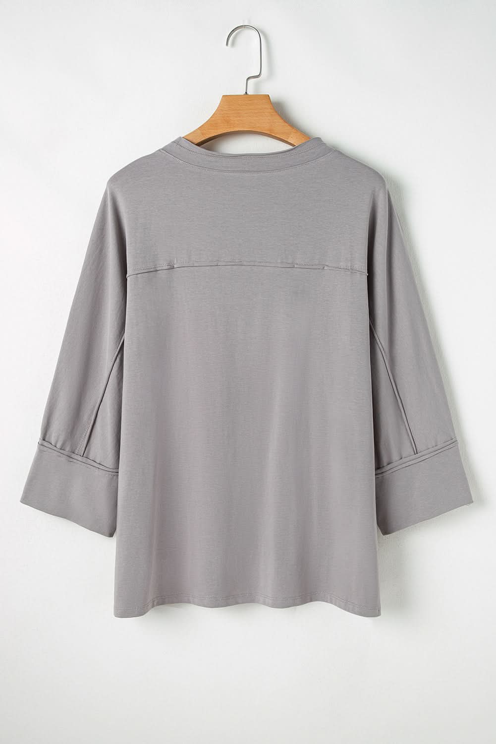 Chic grey floral star top - plus sizes - Love Salve 
