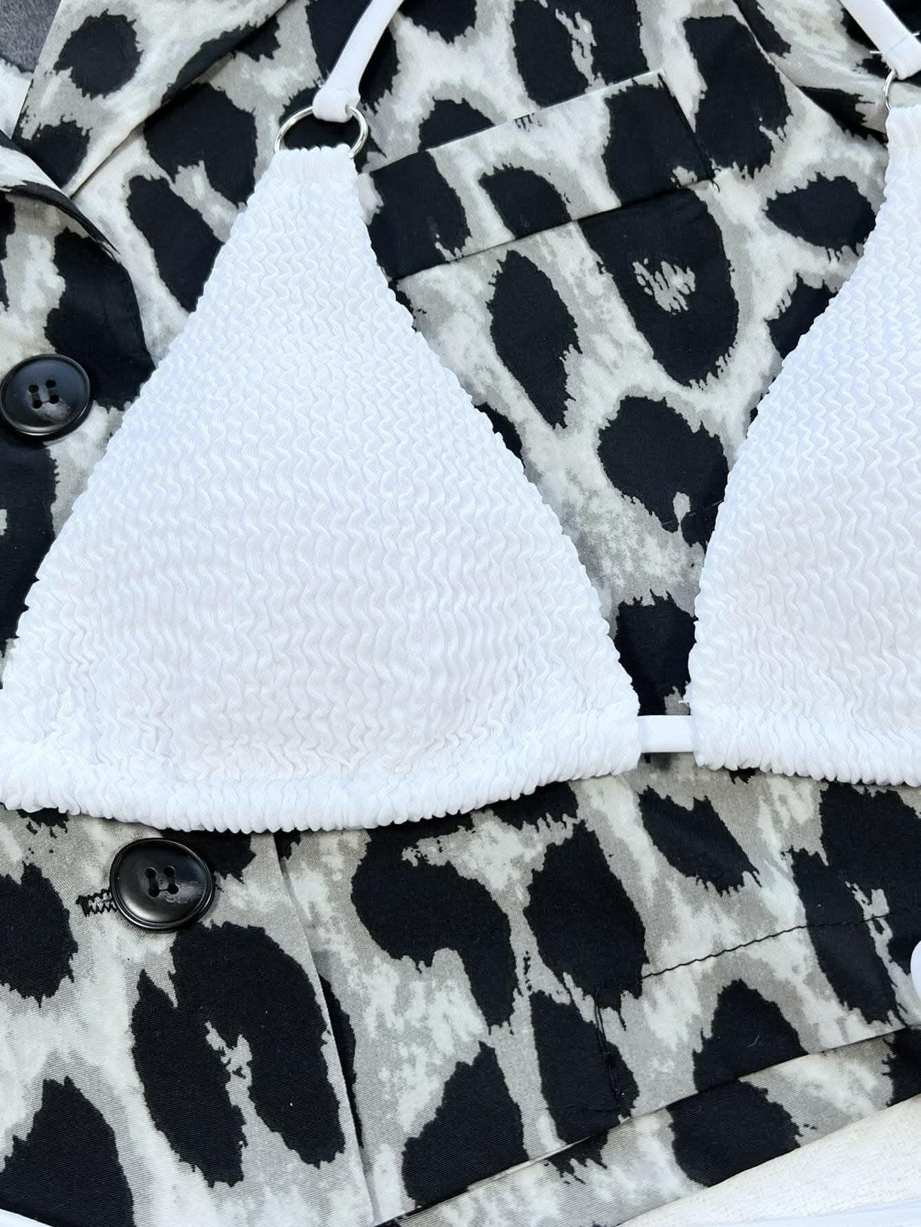 Chic halter bikini set with tie sides - Love Salve 
