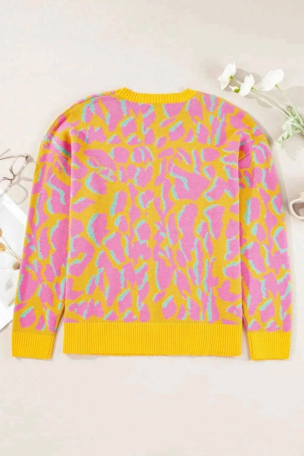 Chic knit sweater with round neck - Love Salve 