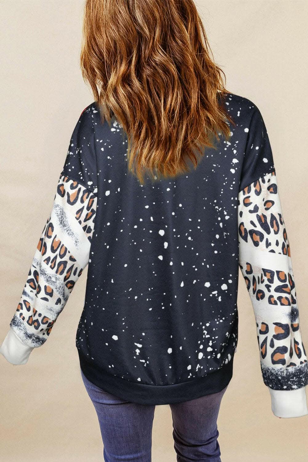 Chic leopard print sweatshirt - Love Salve 