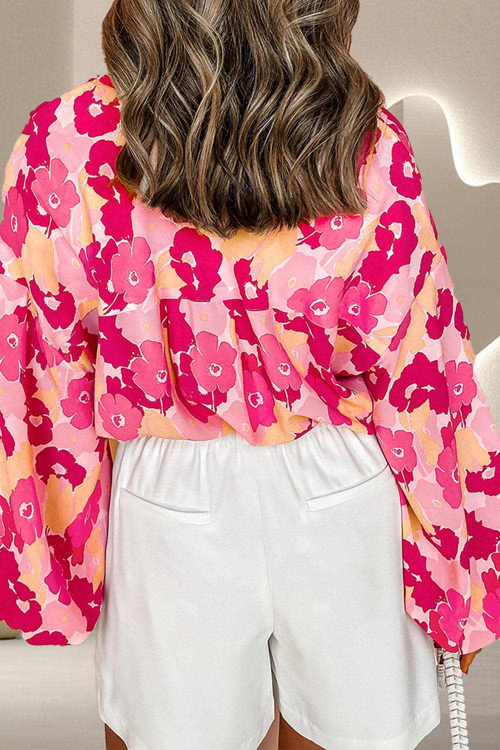 Chic long sleeve blouse with buttons - Love Salve 