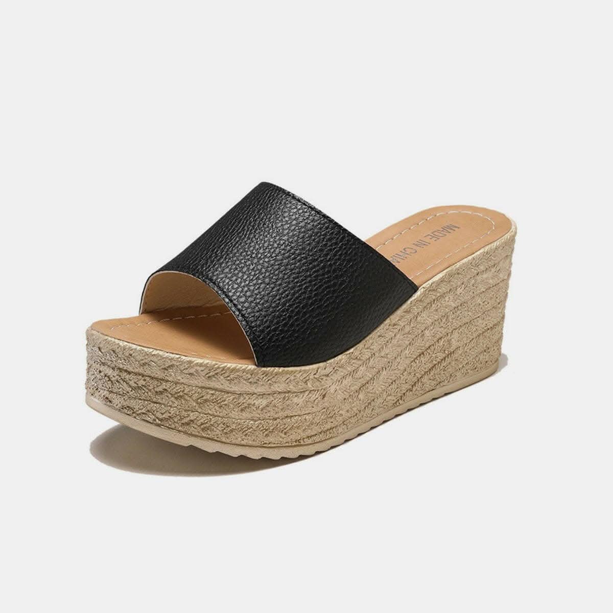 Chic open toe elevated sandals - Love Salve 