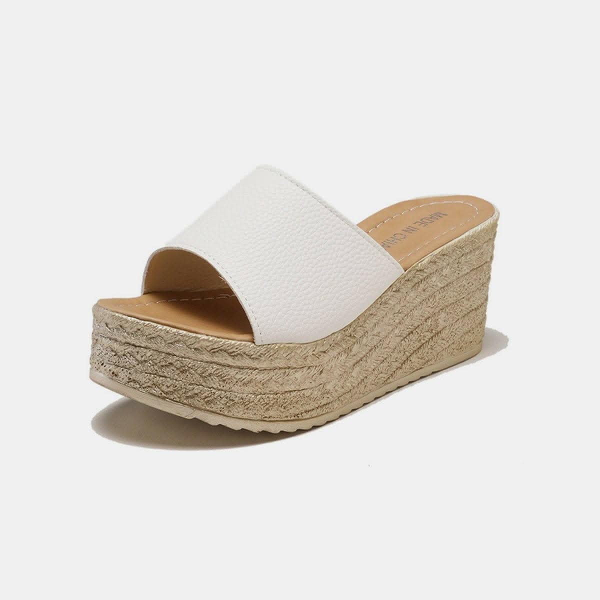 Chic open toe elevated sandals - Love Salve 