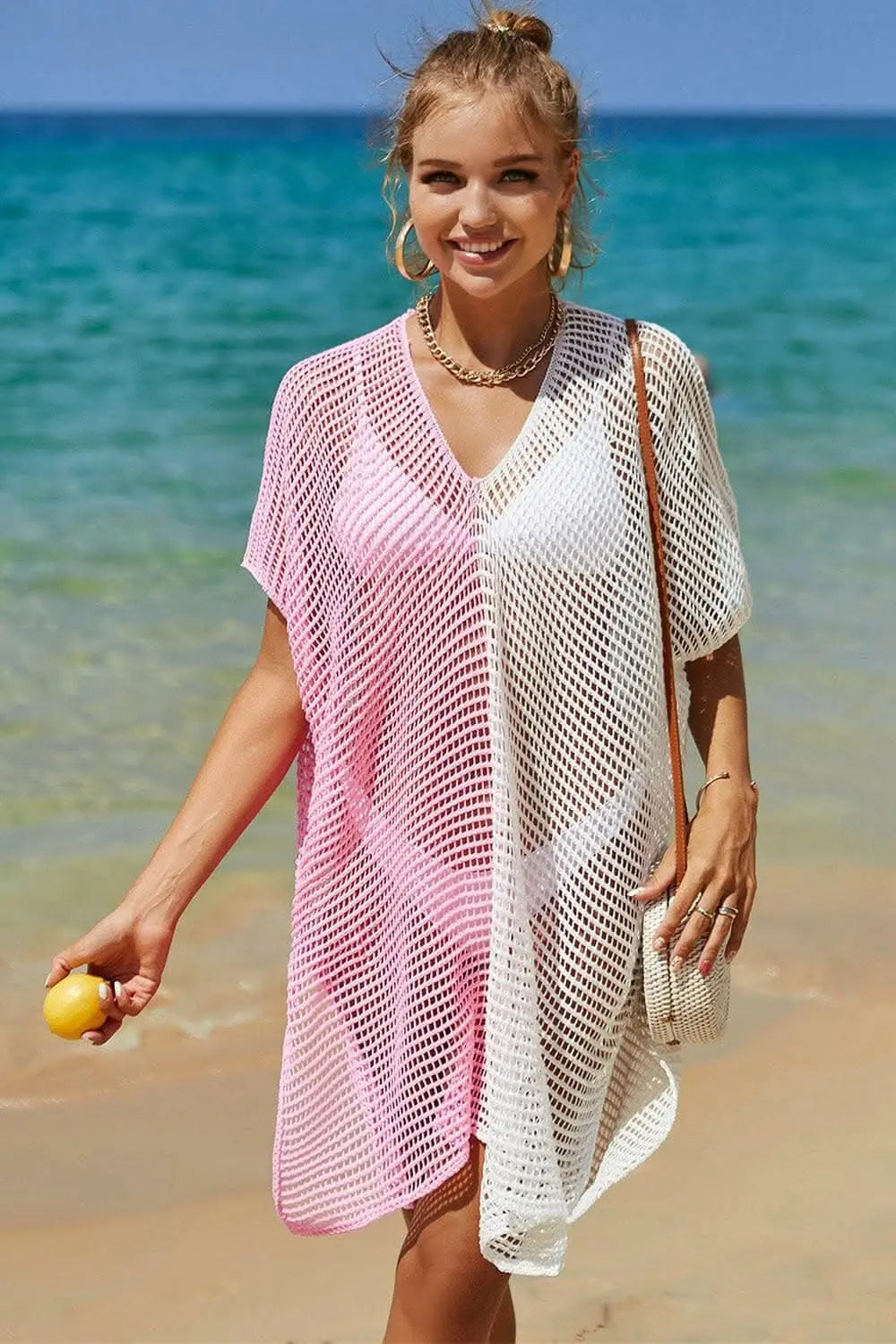 Chic openwork knit cover up - Love Salve 