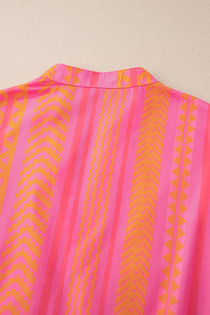 Chic orange plus size babydoll blouse - Love Salve 