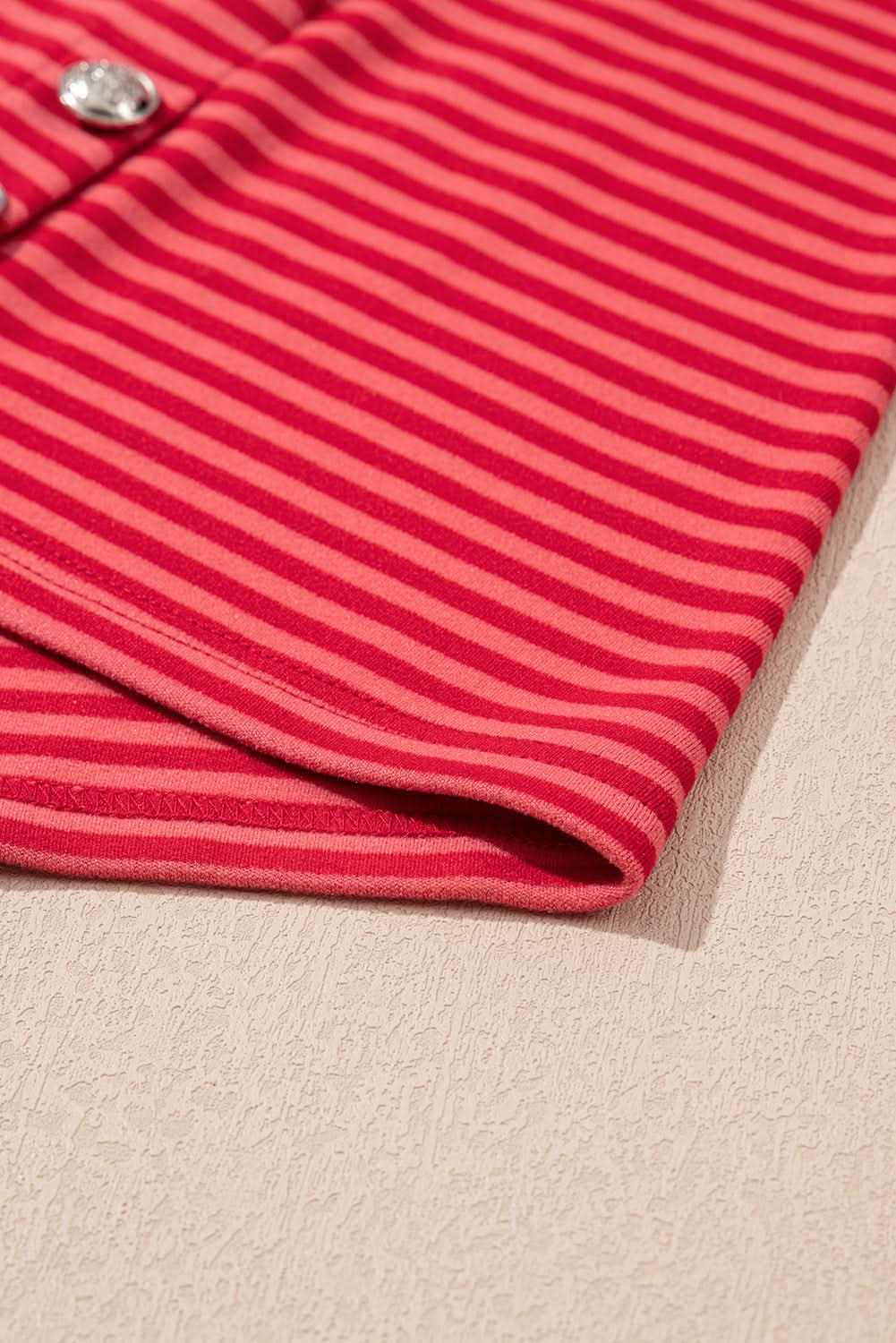 Chic orange striped plus size top - Love Salve 