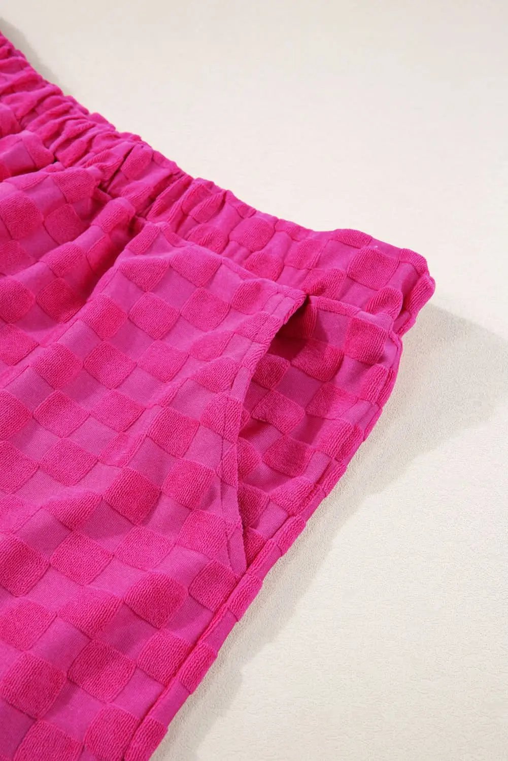 Chic peach blossom plus size short set - Love Salve 