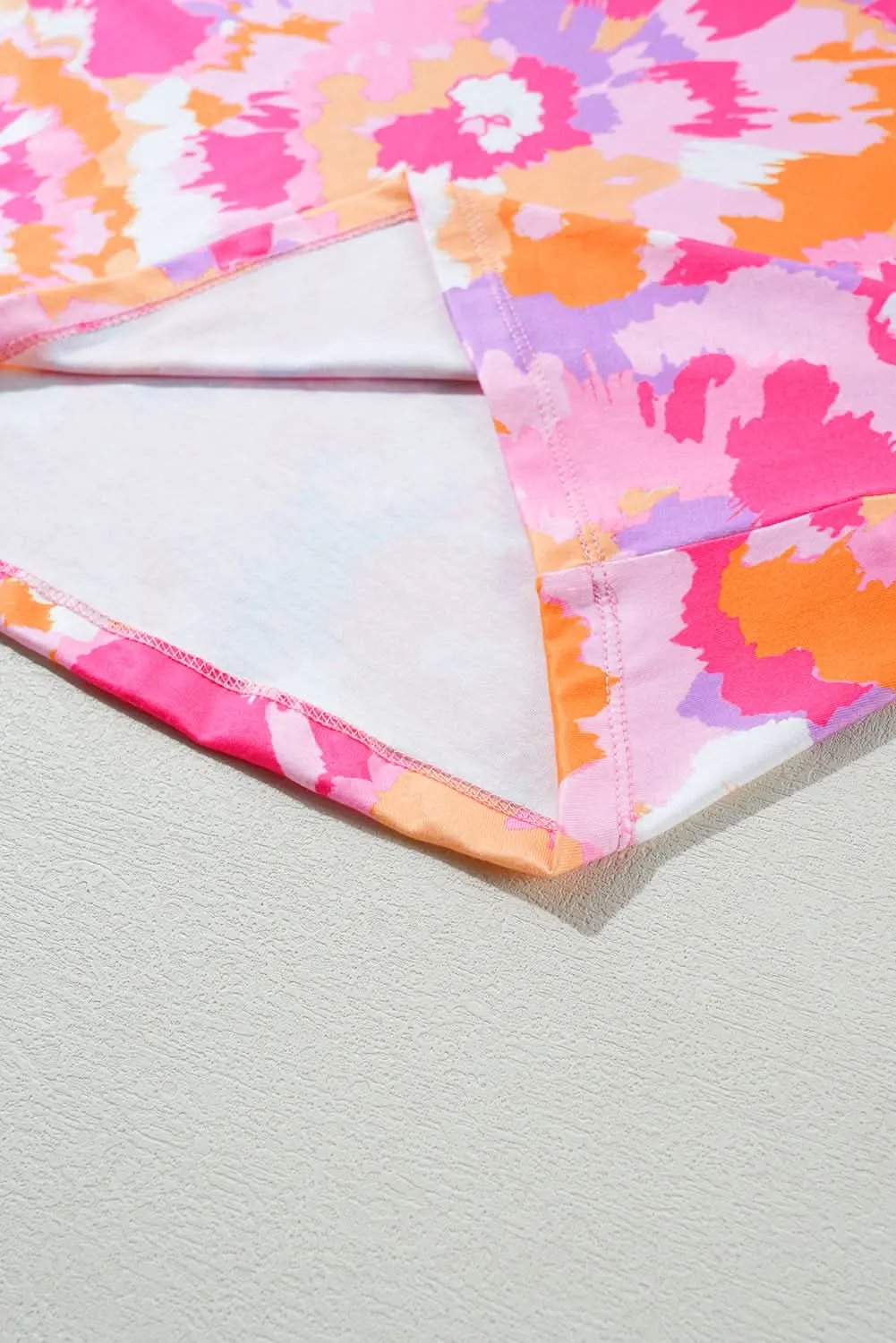 Chic pink floral plus size blouse - Love Salve 